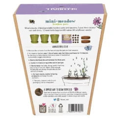 Mini Meadow Seedballs And 3 Bamboo Pots & Saucers -Stoneware Store pl2000040778 card7 lg