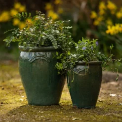 Glazed Terracotta Tulip Pot - Misty Green -Stoneware Store pr2000046304 card4 lg